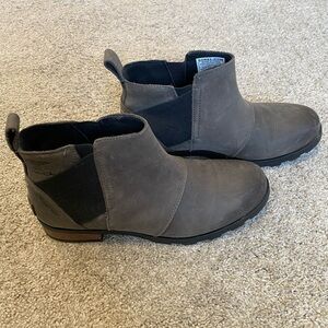 Sorel Charcoal Ankle Boots